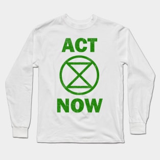 ACT NOW Extinction Rebellion Long Sleeve T-Shirt